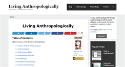 Desktop Screenshot of livinganthropologically.com